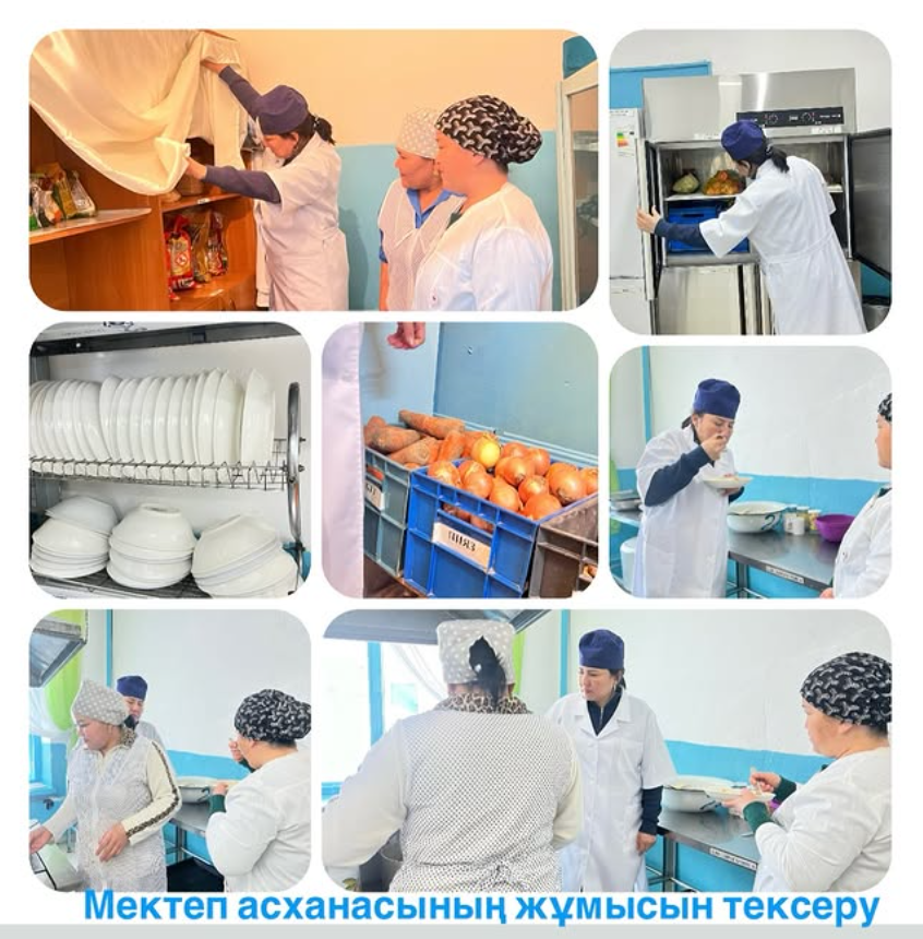 Мектеп асханасының жұмысын тексеру